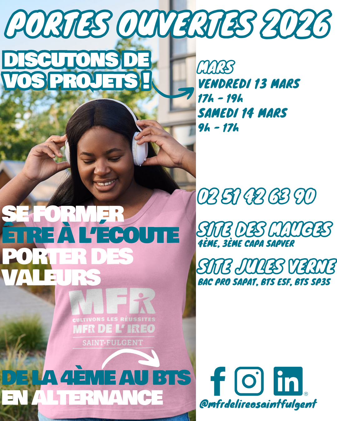 Portes Ouvertes BTS ESF et SP3S 6 décembre 2025